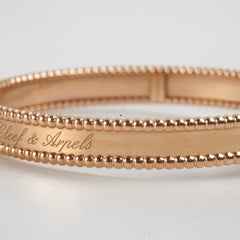 Van Cleef & Arpels VCA Perless Signature Bracelet Small Model Pink Gold 2020