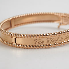 Van Cleef & Arpels VCA Perless Signature Bracelet Small Model Pink Gold 2020