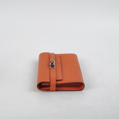 Hermes Kelly Long Wallet Orange Epsom