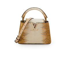 Louis Vuitton Lizard Capucines Mini Gold