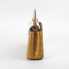 Louis Vuitton Lizard Capucines Mini Gold
