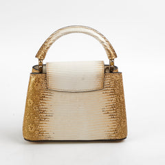 Louis Vuitton Lizard Capucines Mini Gold