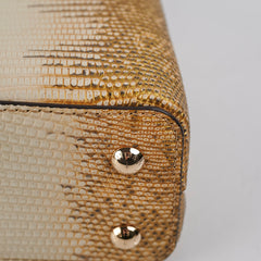 Louis Vuitton Lizard Capucines Mini Gold
