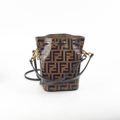 Fendi Mon Tresor Brown Leather Bag