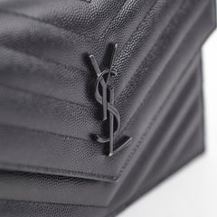 Saint Laurent Cassandre Envelope Wallet On Chain WOC Black