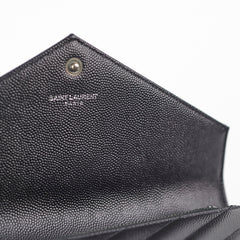 Saint Laurent Cassandre Envelope Wallet On Chain WOC Black