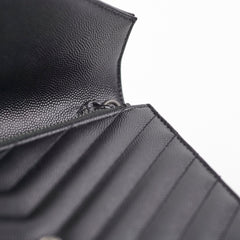Saint Laurent Cassandre Envelope Wallet On Chain WOC Black