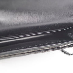 Saint Laurent Cassandre Envelope Wallet On Chain WOC Black