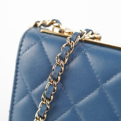 Chanel Trendy Wallet On Chain WOC Blue