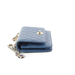 Chanel Trendy Wallet On Chain WOC Blue