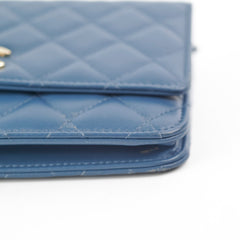 Chanel Trendy Wallet On Chain WOC Blue