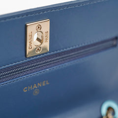 Chanel Trendy Wallet On Chain WOC Blue