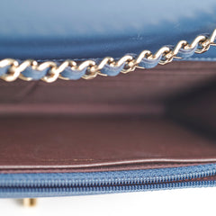 Chanel Trendy Wallet On Chain WOC Blue