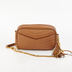 Saint Laurent Mini Lou Tan Crossbody Bag