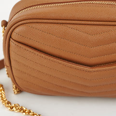 Saint Laurent Mini Lou Tan Crossbody Bag