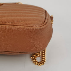 Saint Laurent Mini Lou Tan Crossbody Bag