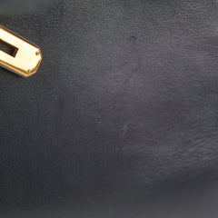 Hermes Kelly 28 Box Calf Black - Z Circle Stamp 1996
