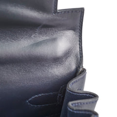 Hermes Vintage Kelly 28 Box Leather Navy - H Circle 1978