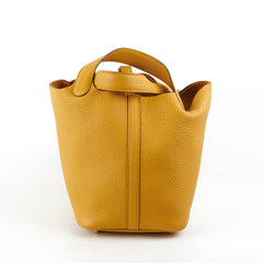 Hermes 18 Picotin Jaune Amber Y Stamp 2020