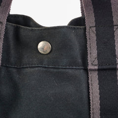 Hermes Herline Tote Canvas Black