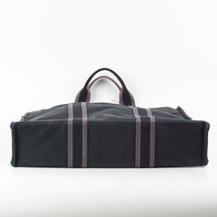 Hermes Herline Tote Canvas Black