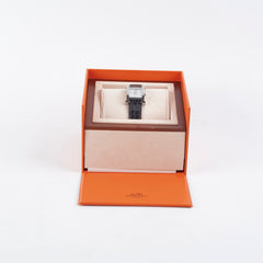 Hermes Heure H Watch Black Diamond Small 25mm