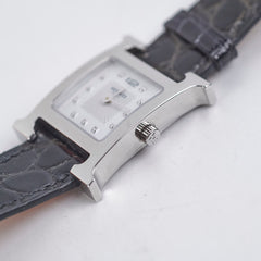 Hermes Heure H Watch Black Diamond Small 25mm