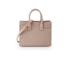Saint Laurent Sac De Jour Baby Pink Croc
