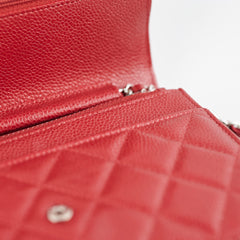Chanel WOC Wallet On Chain Red Caviar 21 series