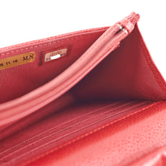 Chanel WOC Wallet On Chain Red Caviar 21 series