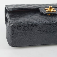 Chanel Small Classic Flap Caviar Black - Microchipped