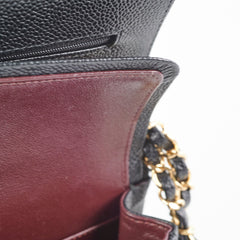 Chanel Small Classic Flap Caviar Black - Microchipped