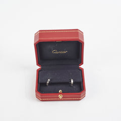 Cartier Love Earrings White Gold