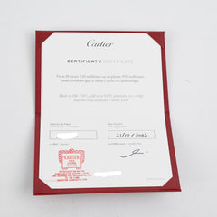 Cartier Love Earrings White Gold