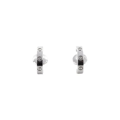 Cartier Love Earrings White Gold