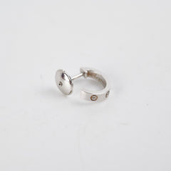 Cartier Love Earrings White Gold