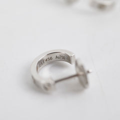 Cartier Love Earrings White Gold