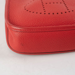 Hermes Mini Evelyn Rouge Coeur D Stamp