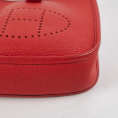 Hermes Mini Evelyn Rouge Coeur D Stamp