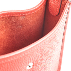Hermes Mini Evelyn Rouge Coeur D Stamp