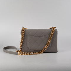 Chanel Grey Affinity Caviar Crossbody