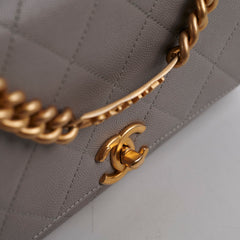 Chanel Grey Affinity Caviar Crossbody