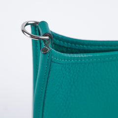 Hermes Mini Evelyne Green Clemence -  D Stamp