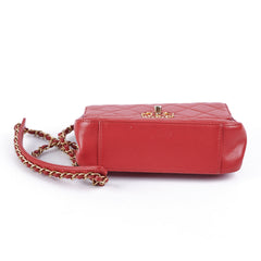 Chanel Seasonal Red Top Handle