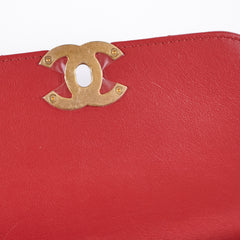 Chanel Seasonal Red Top Handle