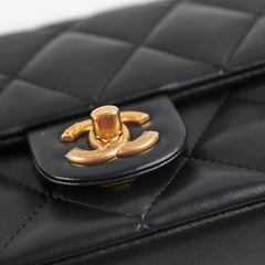 Chanel Mini Rectangular Black Lambskin