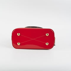 Louis Vuitton Alma BB Vernis Lisse Patent Red