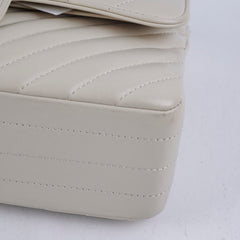 Chanel Classic Flap Small Lambskin Chevron Cream - Series 31