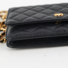 Chanel Wallet On Chain WOC Black Caviar GHW - Series 28