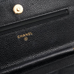 Chanel Wallet On Chain WOC Black Caviar GHW - Series 28